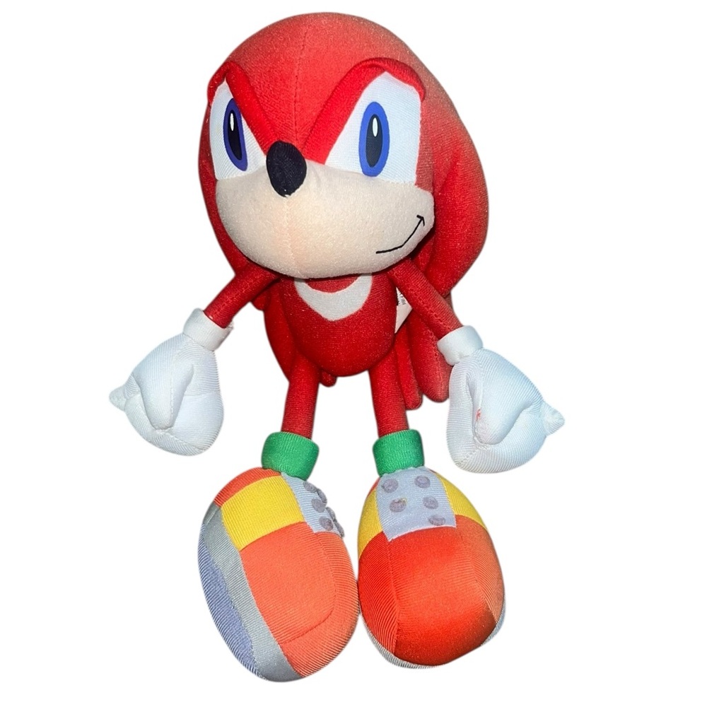 VTG 2006 Sonic X Sonic Project Knuckles Hanger Plush RARE FADED READ